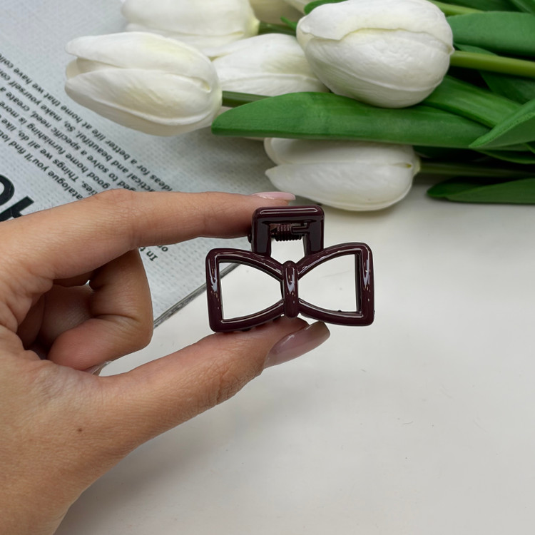 کلیپس طرح پاپیون سایز کوچک رنگ براق 4cm