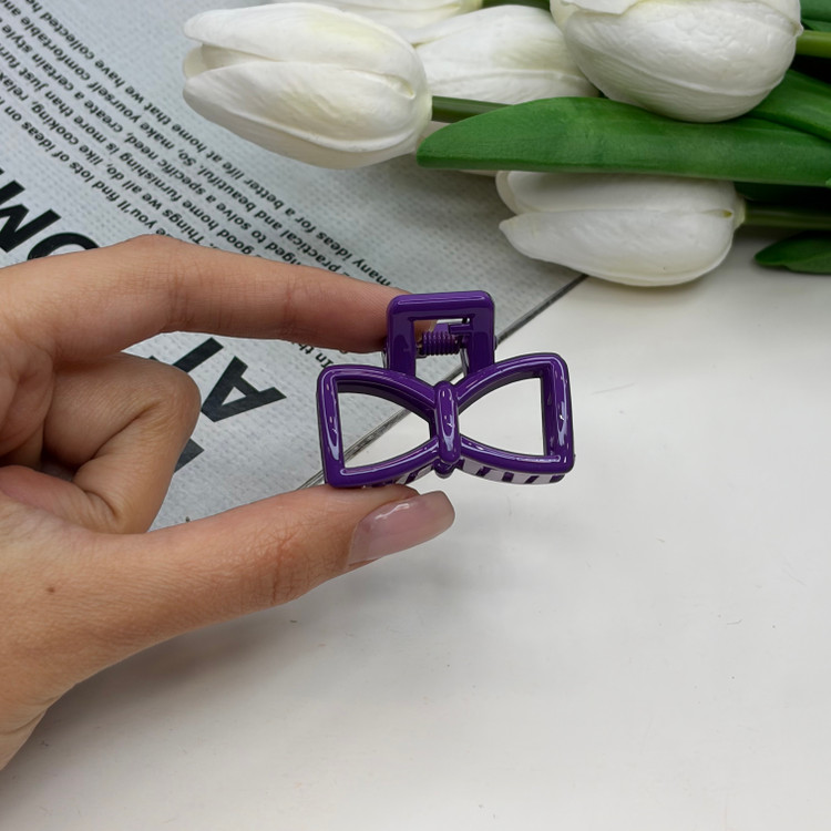 کلیپس طرح پاپیون سایز کوچک رنگ براق 4cm