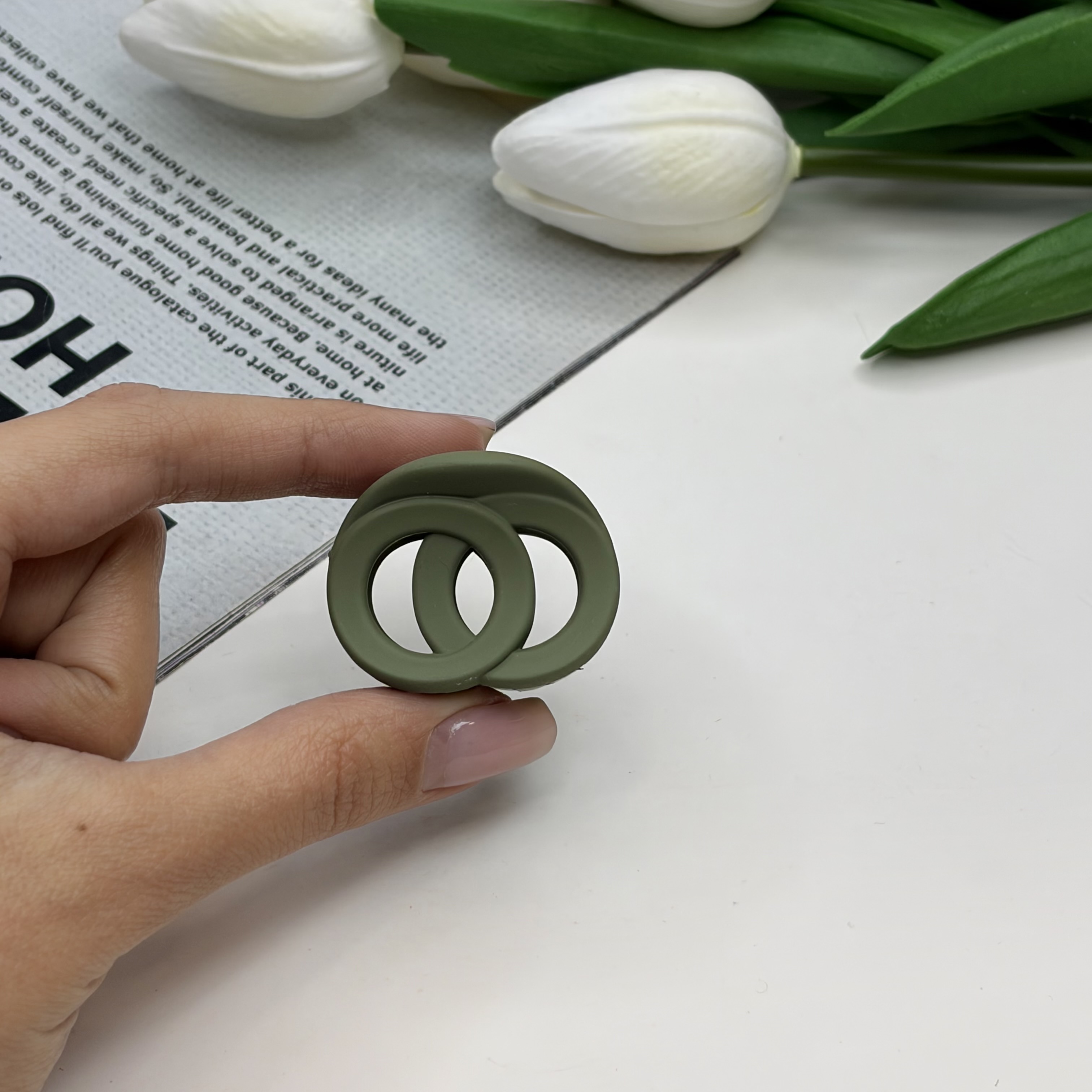 کلیپس مدل سایز کوچک رنگ مات مدل چنل 3.5cm