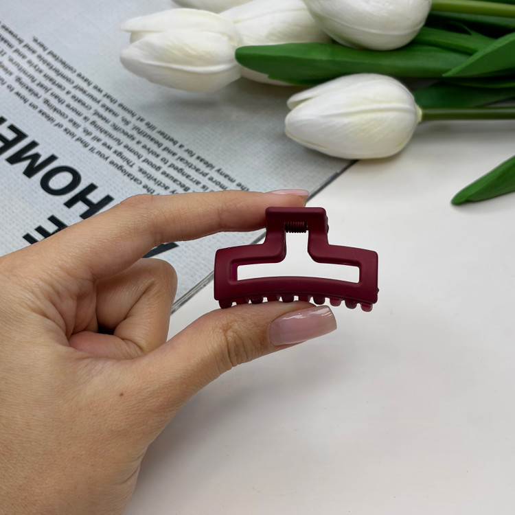 کلیپس مدل مستطیلی سایز کوچک رنگ مات4.5cm