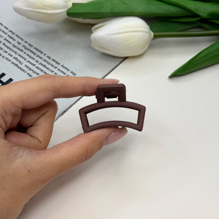 کلیپس مدل مستطیل خم سایز کوچک رنگ مات3.5cm