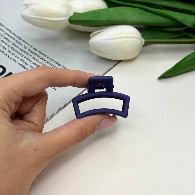 کلیپس مدل مستطیل خم سایز کوچک رنگ مات3.5cm