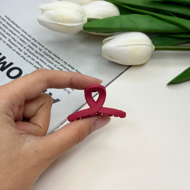 کلیپس مدل پاپیون سایز کوچک رنگی مات 4cm