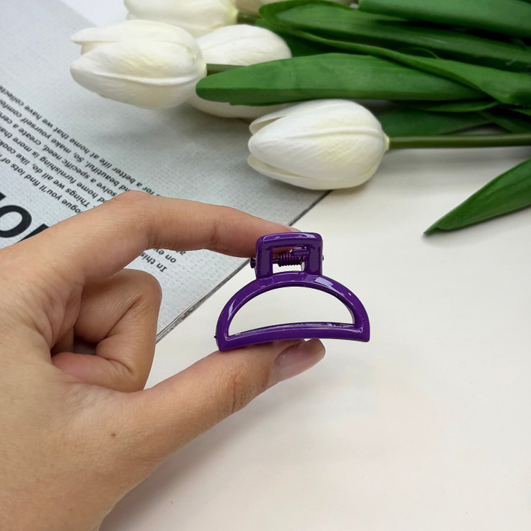 کلیپس مدل نیم دایره سایز کوچک رنگی براق4cm