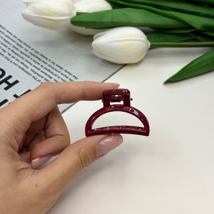 کلیپس مدل نیم دایره سایز کوچک رنگی براق4cm