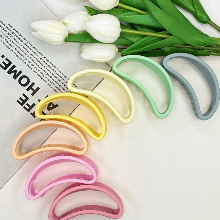 کلیپس مدل نیم دایره سایز بزرگ رنگی مات9cm