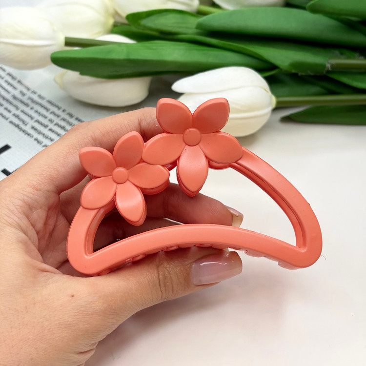 کلیپس مدل نیم دایره دوگل سایز بزرگ رنگی مات9cm