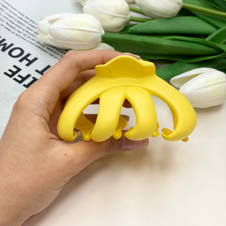 کلیپس مدل گوجه ای سایز بزرگ رنگی رنگی مات9cm