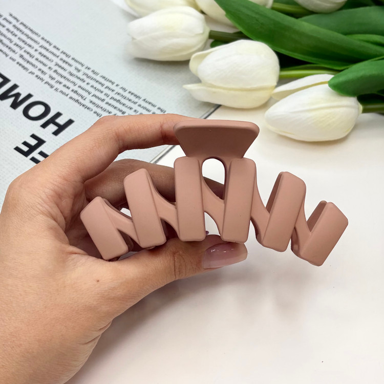 کلیپس مدل کروسان سایز بزرگ رنگی مات9.5cm