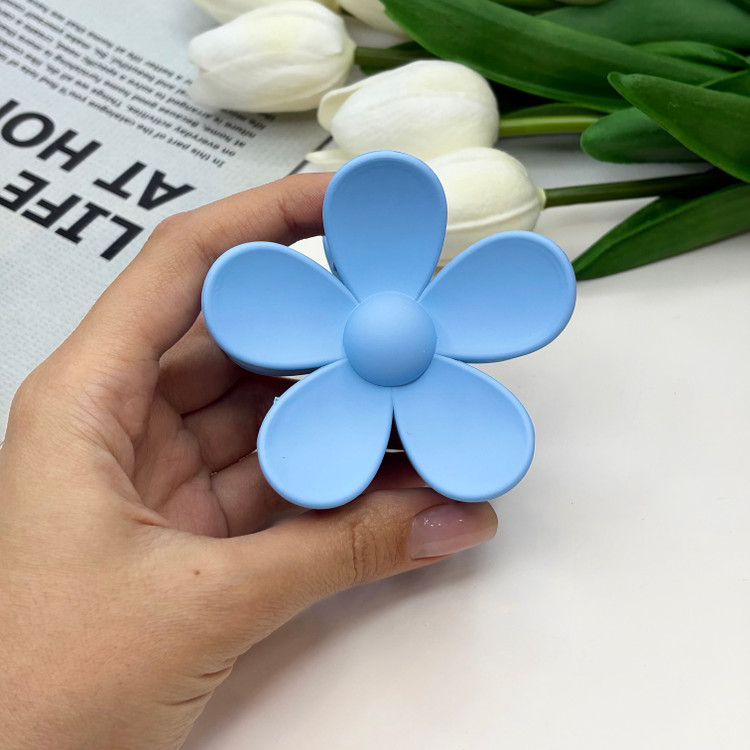 کلیپس طرح گل رنگی سایز بزرگ مات7cm