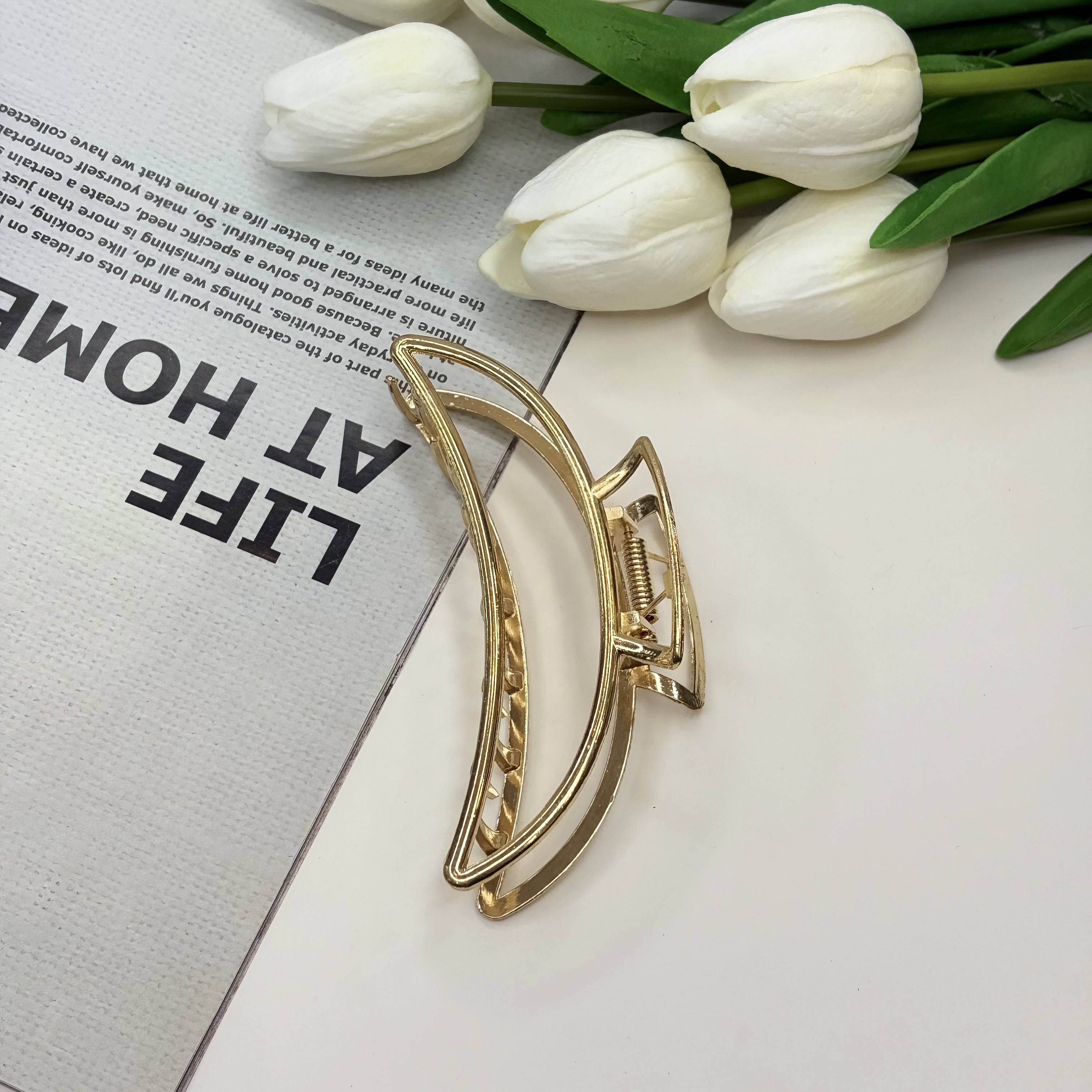 کلیپس فلزی طرح ماه سایز بزرگ11cm