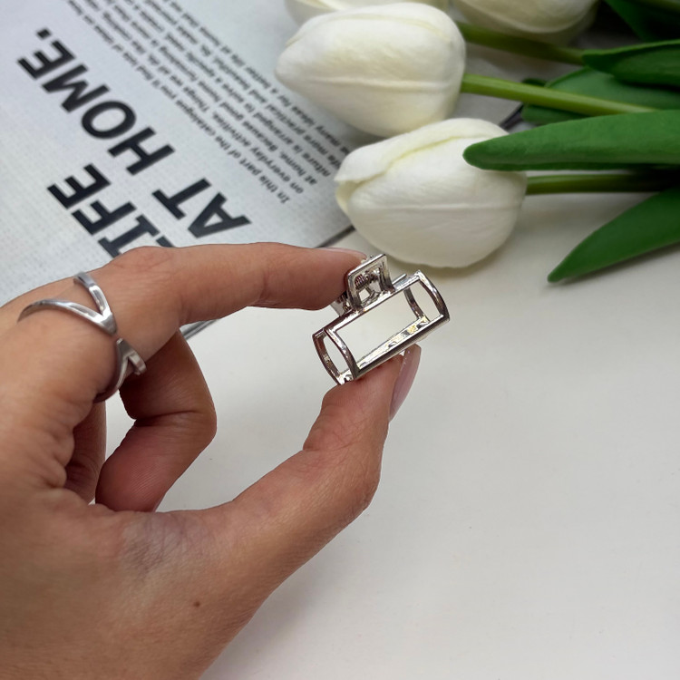 کلیپس فلزی طرح مستطیل سایز کوچک2.5cm