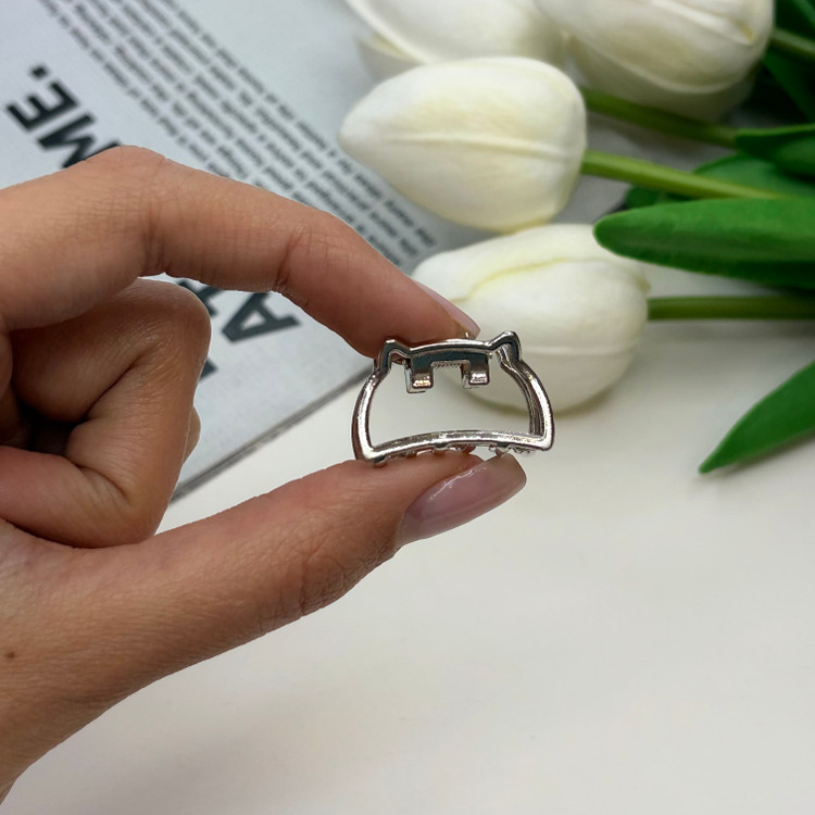کلیپس فلزی طرح گربه سایز کوچک2.5cm