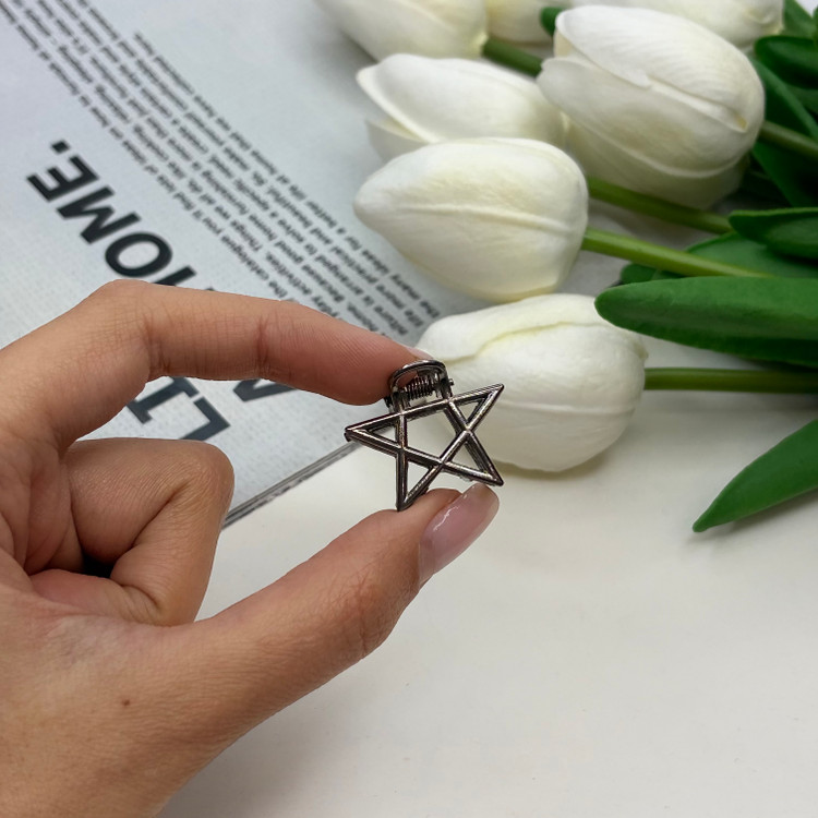 کلیپس فلزی طرح ستاره سایز کوچک2.5cm