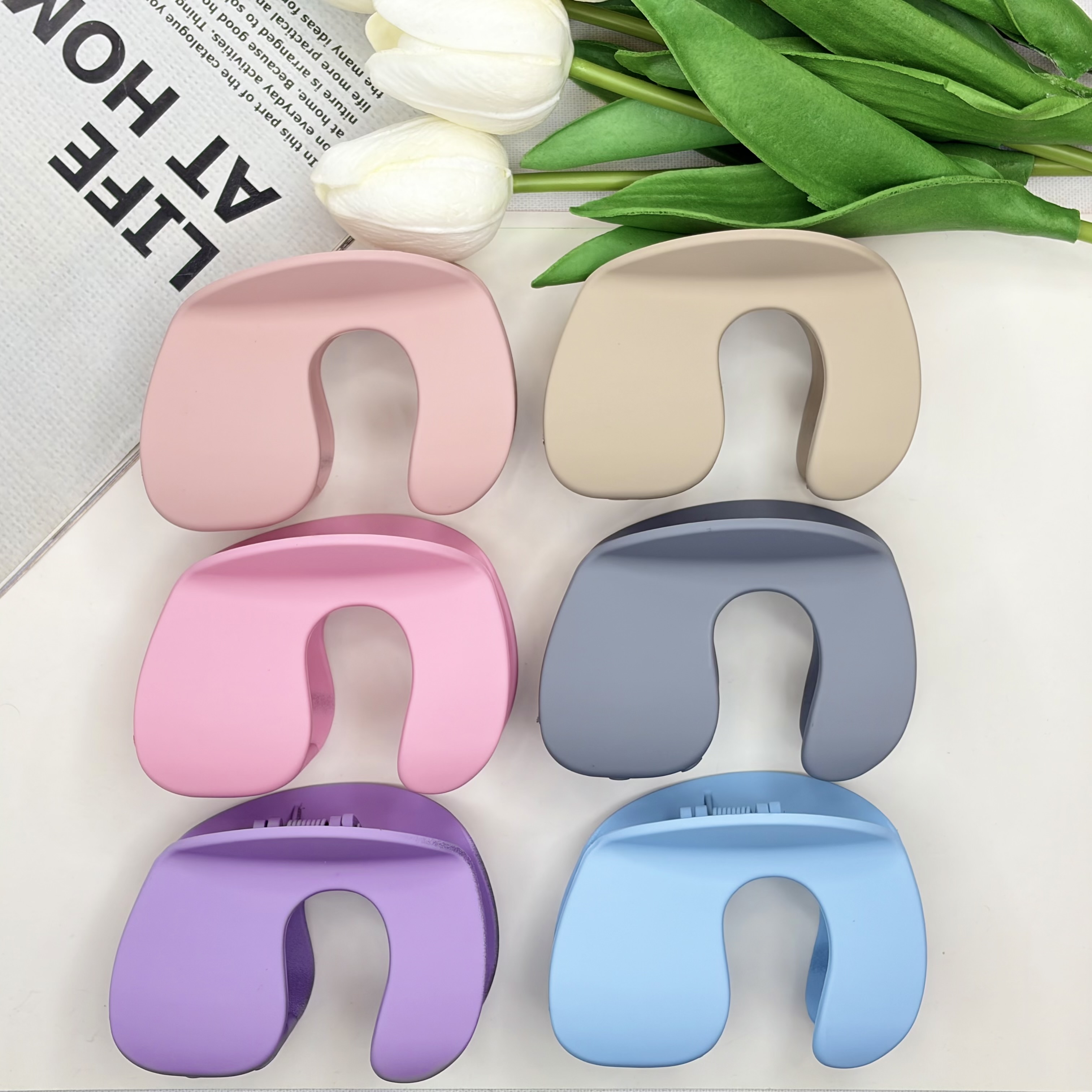 کلیپس مدل فیلی سایز بزرگ رنگی مات8.5cm