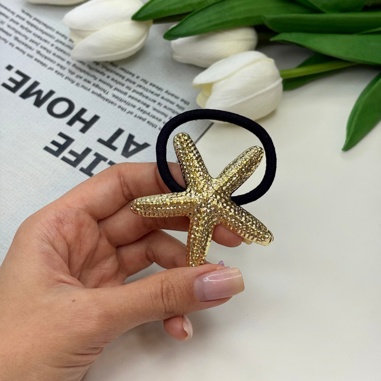 کش مو پیکسل فلزی طرح ستاره دریایی قابلیت تعویض کش مو6cm