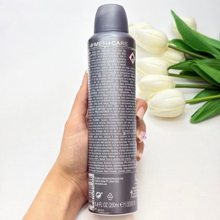 اسپری دئودرانت بدن مردانه CLEAN COMFORT آبی ماندگاری 48 ساعته اصلی