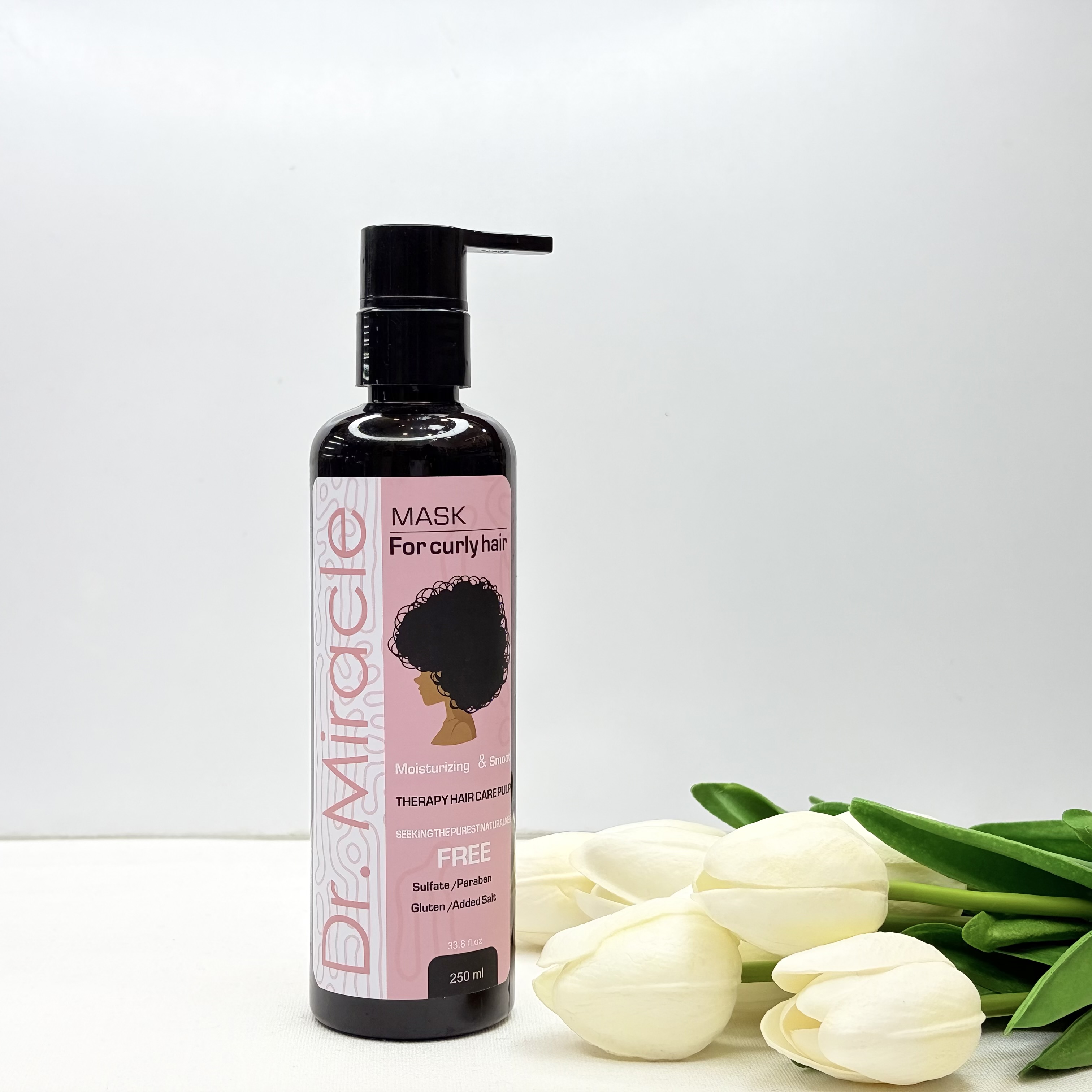 ماسک مو بدون سولفات و پارابن Dr.Miracle مخصوص موهای فر۲۵۰میل بدون نمک