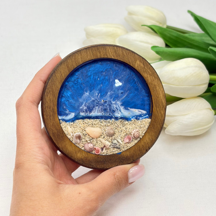 جاعودی دایره چوبی طرح دریا