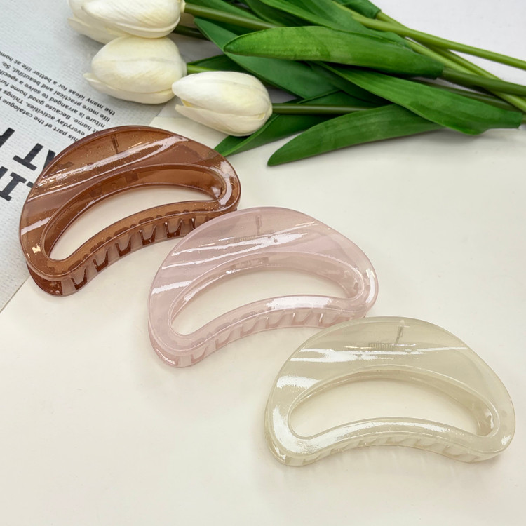 کلیپس نیم دایره هلالی شاین براق بوفینی10cm