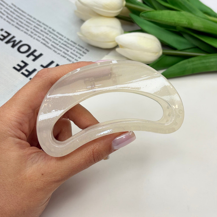 کلیپس نیم دایره هلالی شاین براق بوفینی10cm