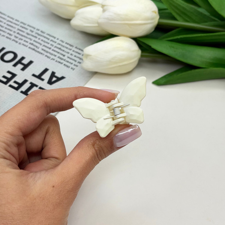 کلیپس طرح پروانه رنگ مات سایز کوچک4cm