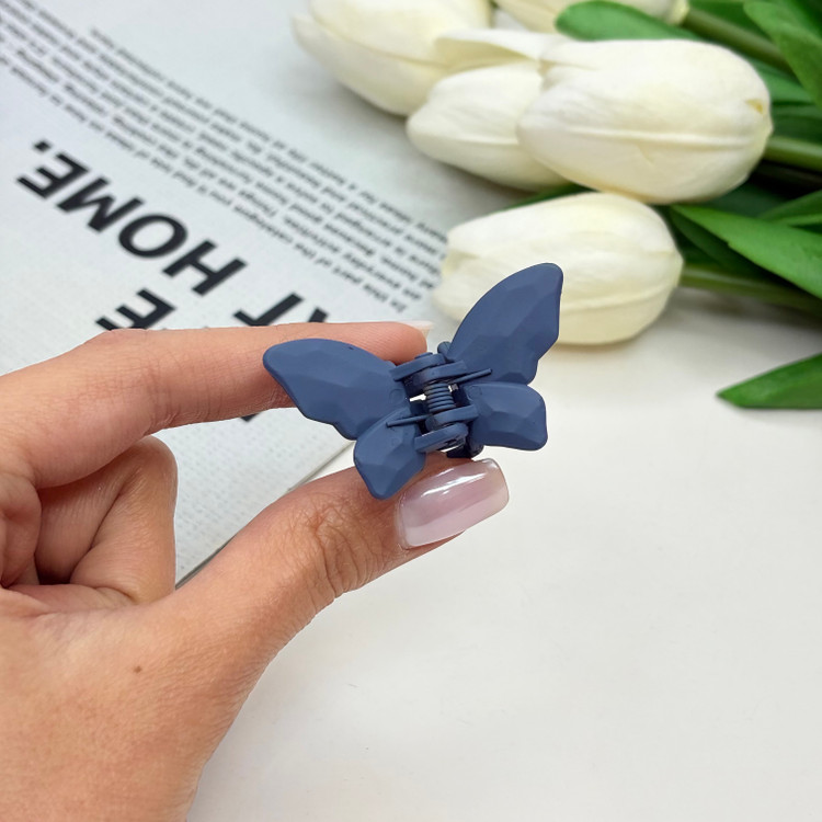 کلیپس طرح پروانه رنگ مات سایز کوچک4cm