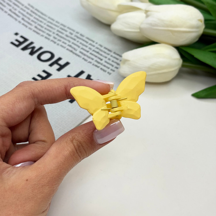 کلیپس طرح پروانه رنگ مات سایز کوچک4cm