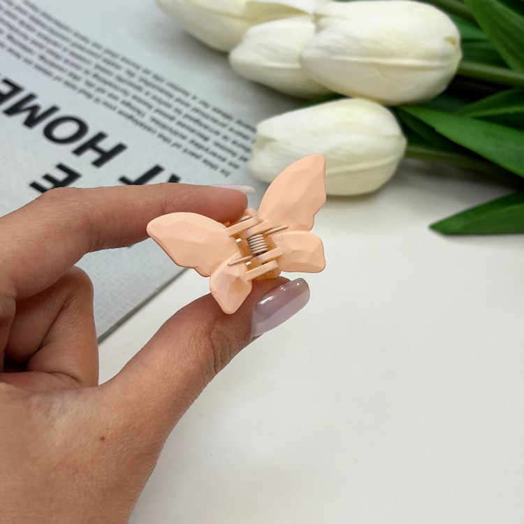 کلیپس طرح پروانه رنگ مات سایز کوچک4cm