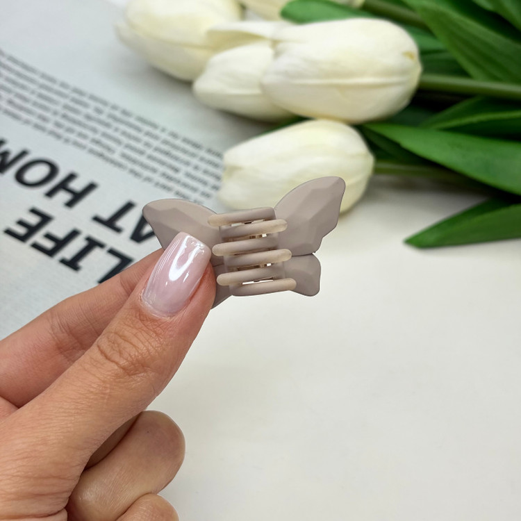 کلیپس طرح پروانه رنگ مات سایز کوچک4cm