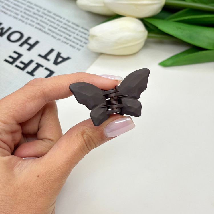 کلیپس طرح پروانه رنگ مات سایز کوچک4cm