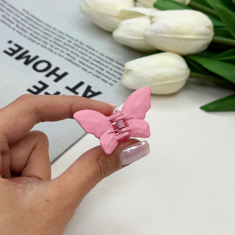 کلیپس طرح پروانه رنگ مات سایز کوچک4cm