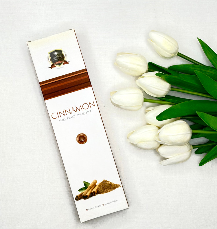 عود شاخه ای 90 گرمی دست ساز رایحه دارچین رزق و روزیcinnamon