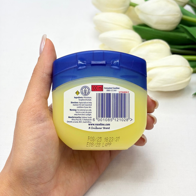 ژل کرم روغنی نرم کننده دست و بدن کاسه ای 100میل ویتامینSeal Vitamin E Moisturizing Petroleum Jelly