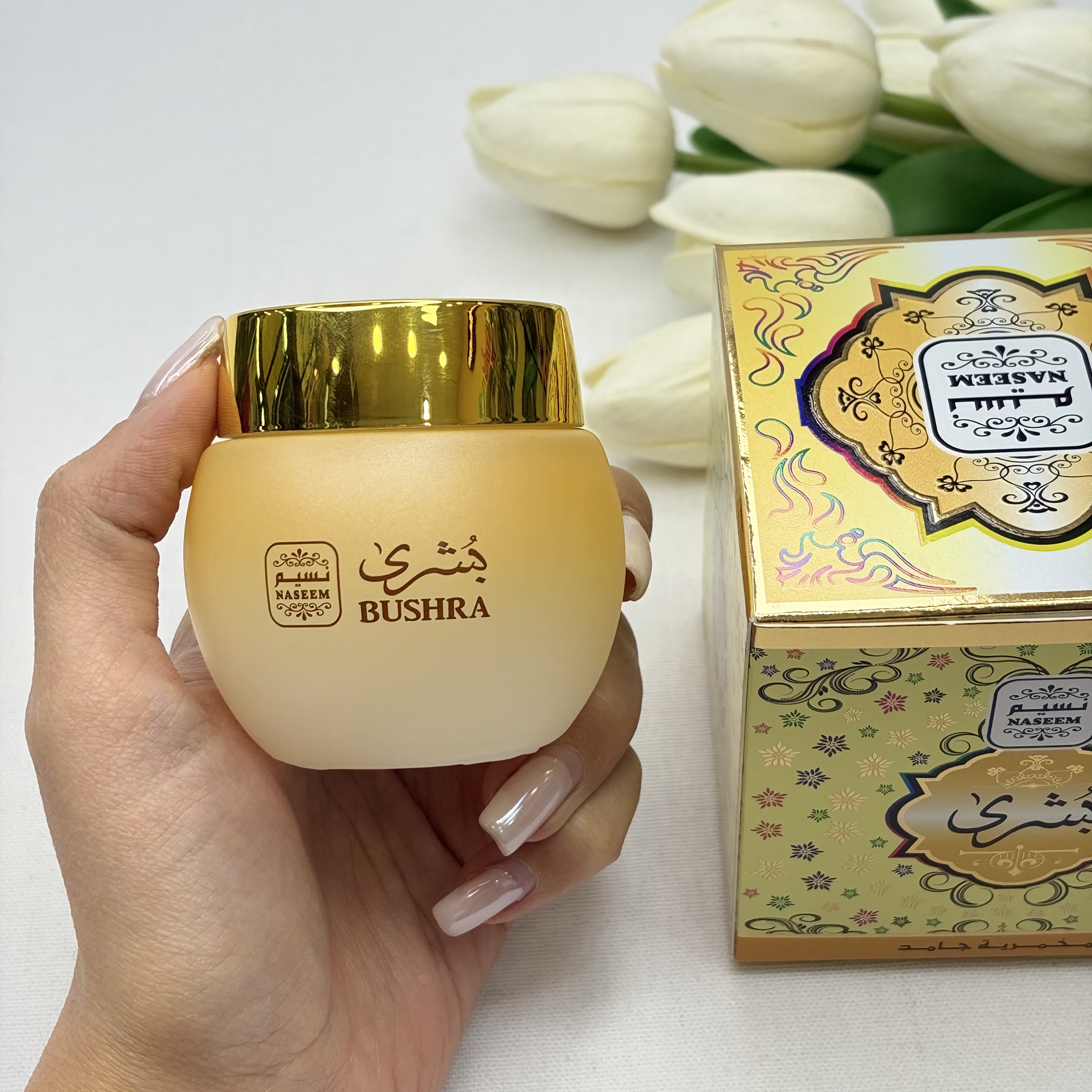 مخمریه جامد عطر کرمی رایحه بشری ۲۵میل عطر روغنی ماندگاری بالا استفاده مو و بدن حتی نقاط حساس