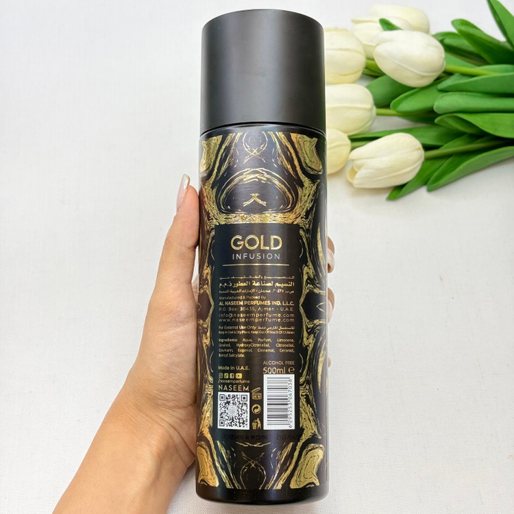 اسپری خوش بوکننده هوا و محیط Gold حجم ۵۰۰میل