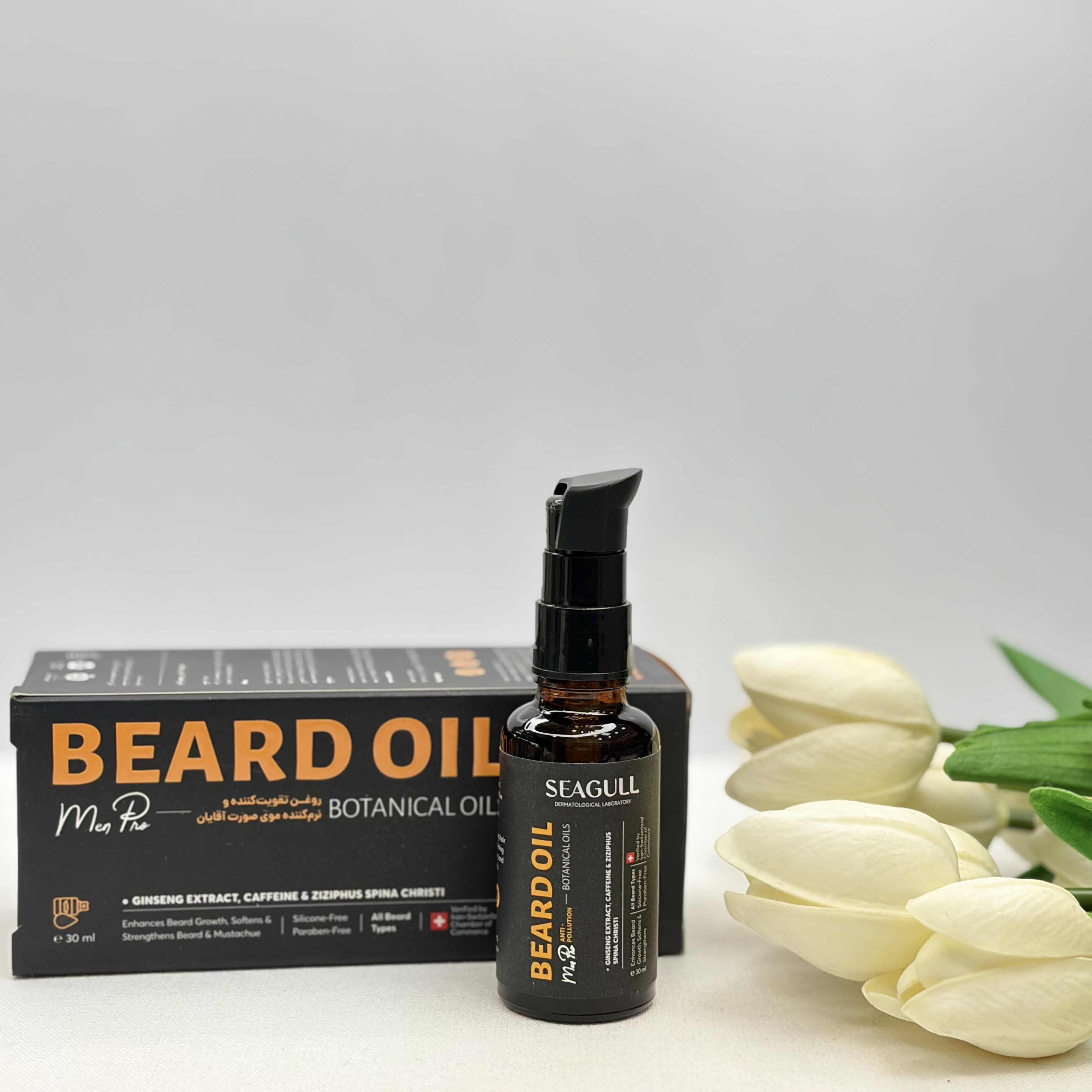 روغن تقویت کننده و نرم کننده موی صورت آقایان سی گل مناسب انواع ریش ۳۰میل