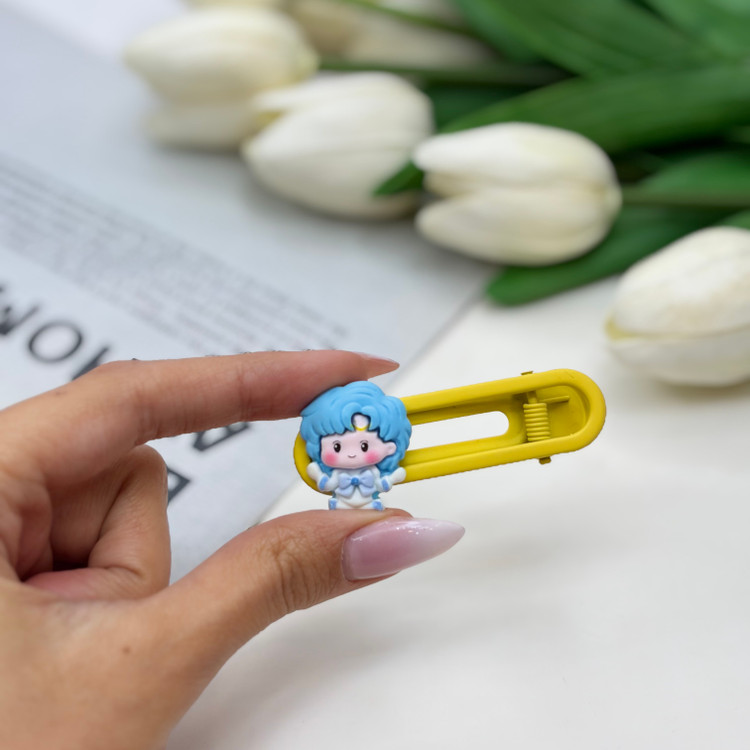 گیره مو انبری پیکسل دار طرح عروسک 6cm