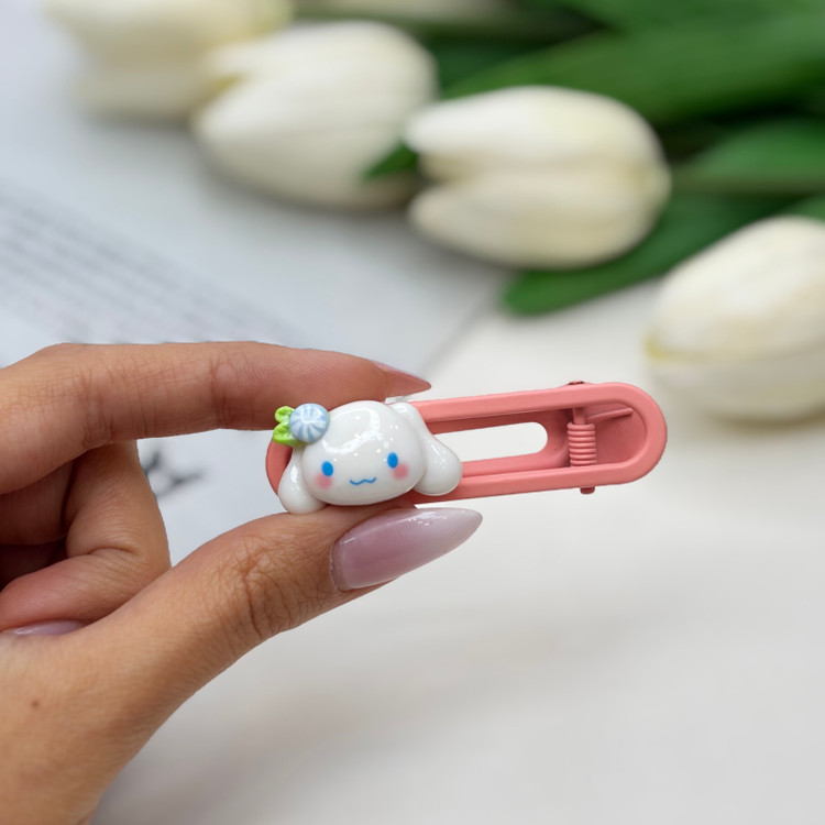 گیره مو انبری پیکسل دار طرح عروسک 6cm