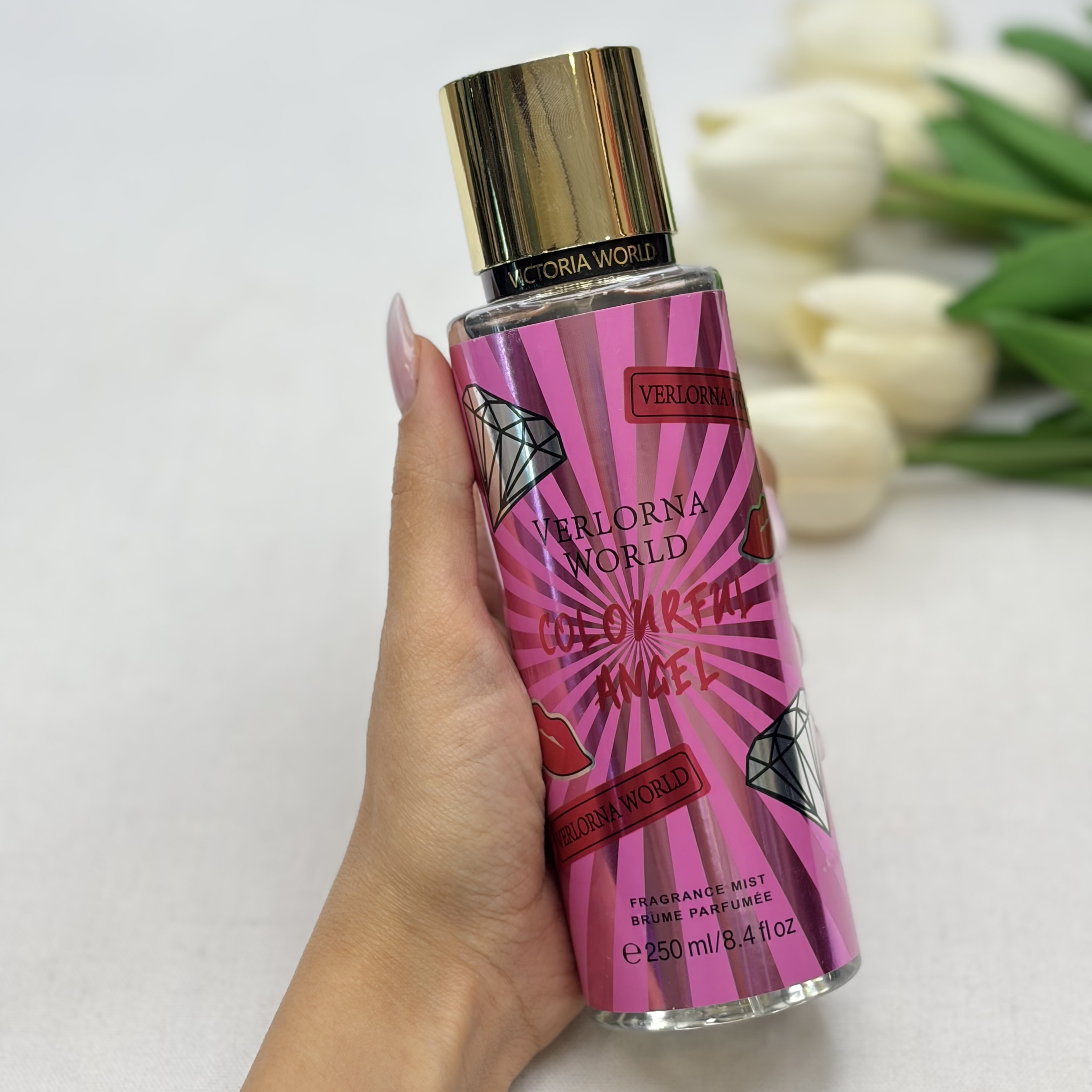 بادی اسپلش و بادی میست ویکتوریا مدل COLOURFUL ANGEL حجم ۲۵۰میل