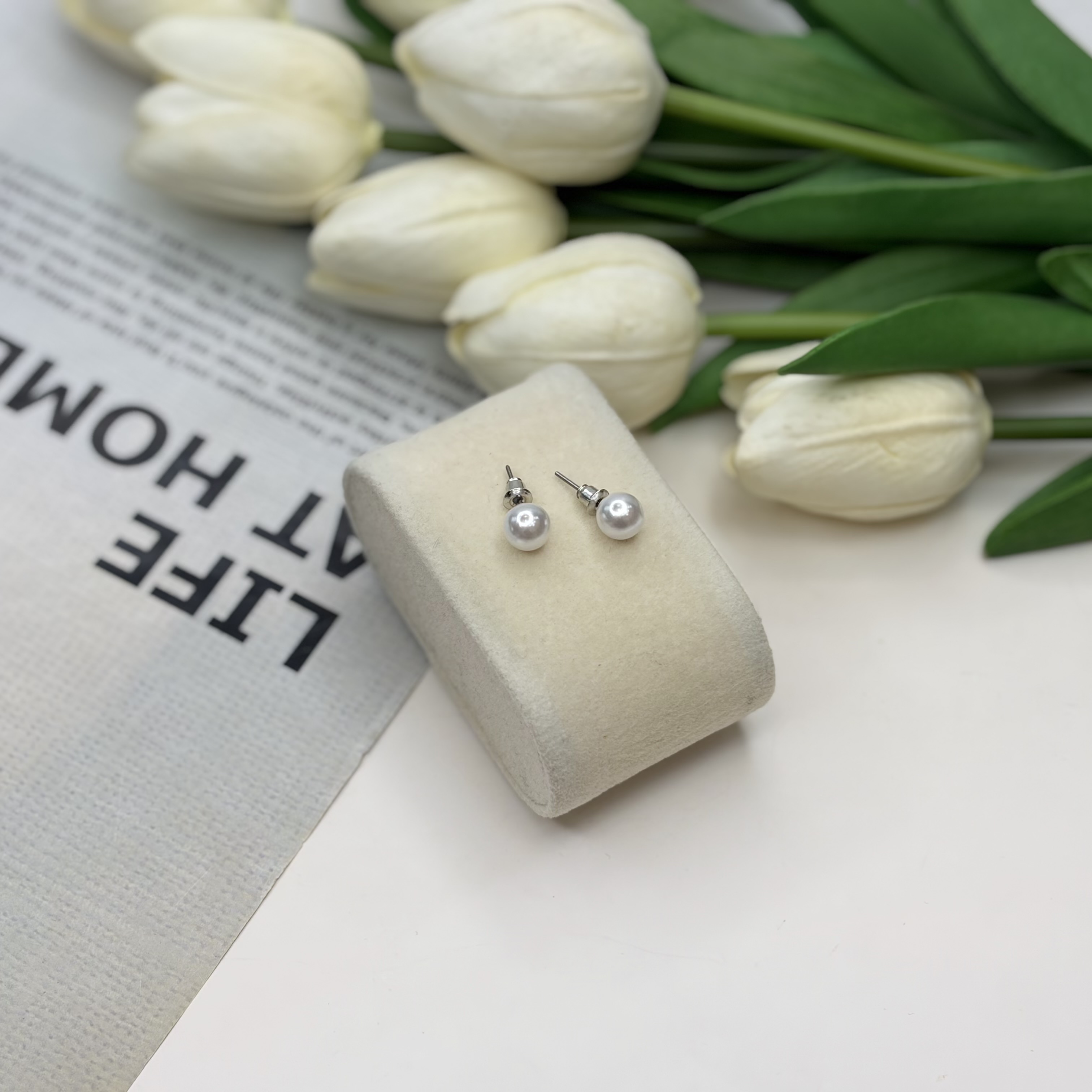 گوشواره میخی مرواریدی