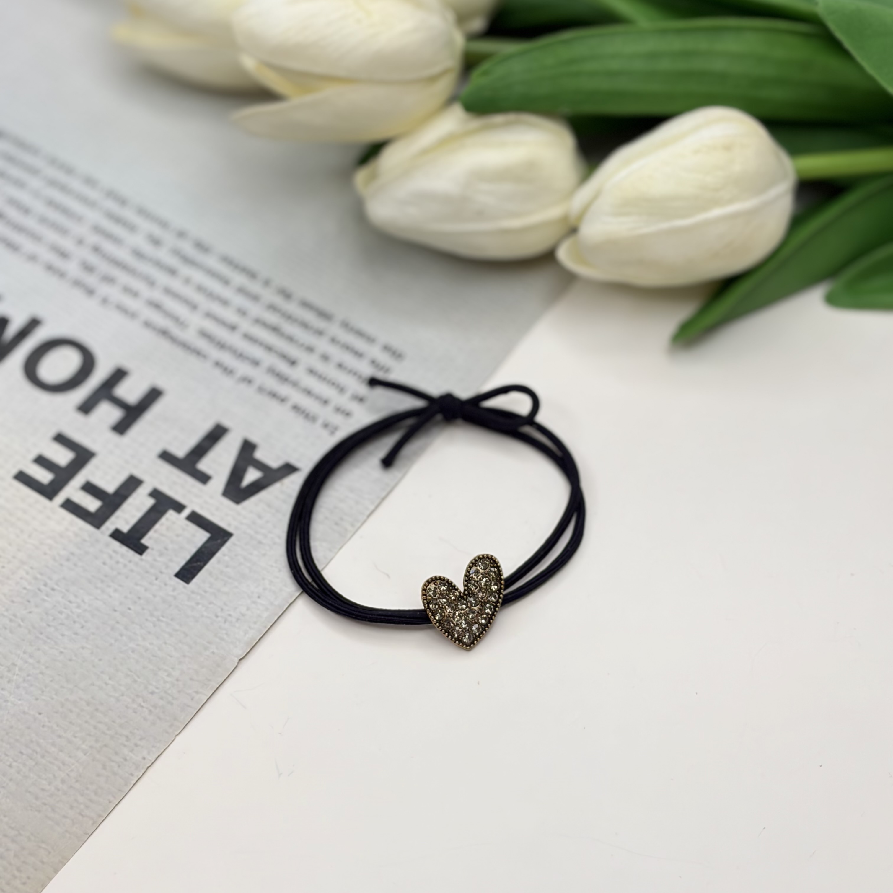 کش مو پیکسل دار طرح قلب