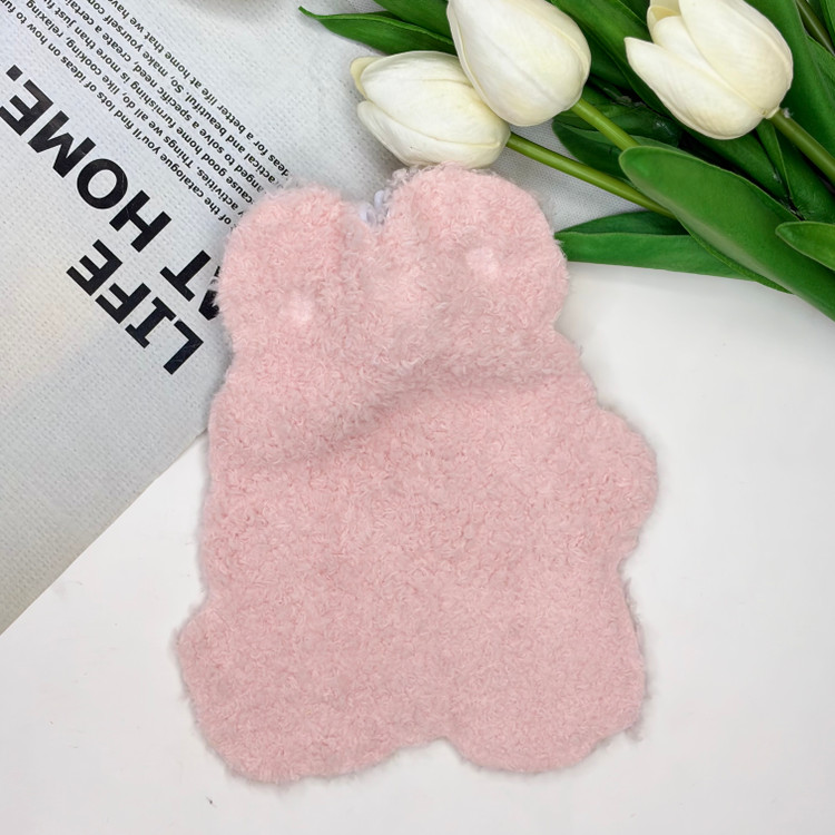 کیسه آب گرم فانتزی طرح خرگوشی تدی رنگ صورتی