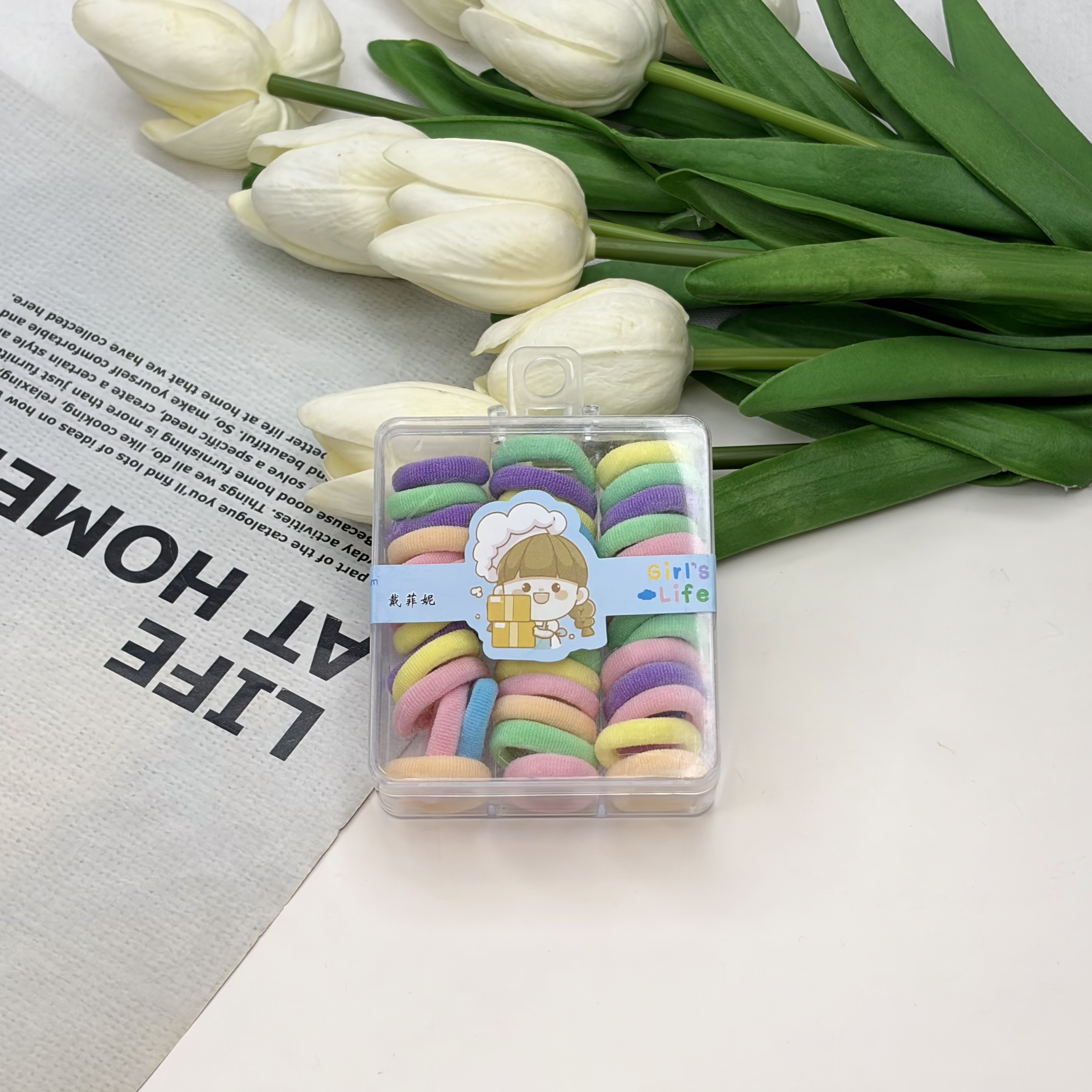 پک کش‌مو رنگی رنگی حوله ای