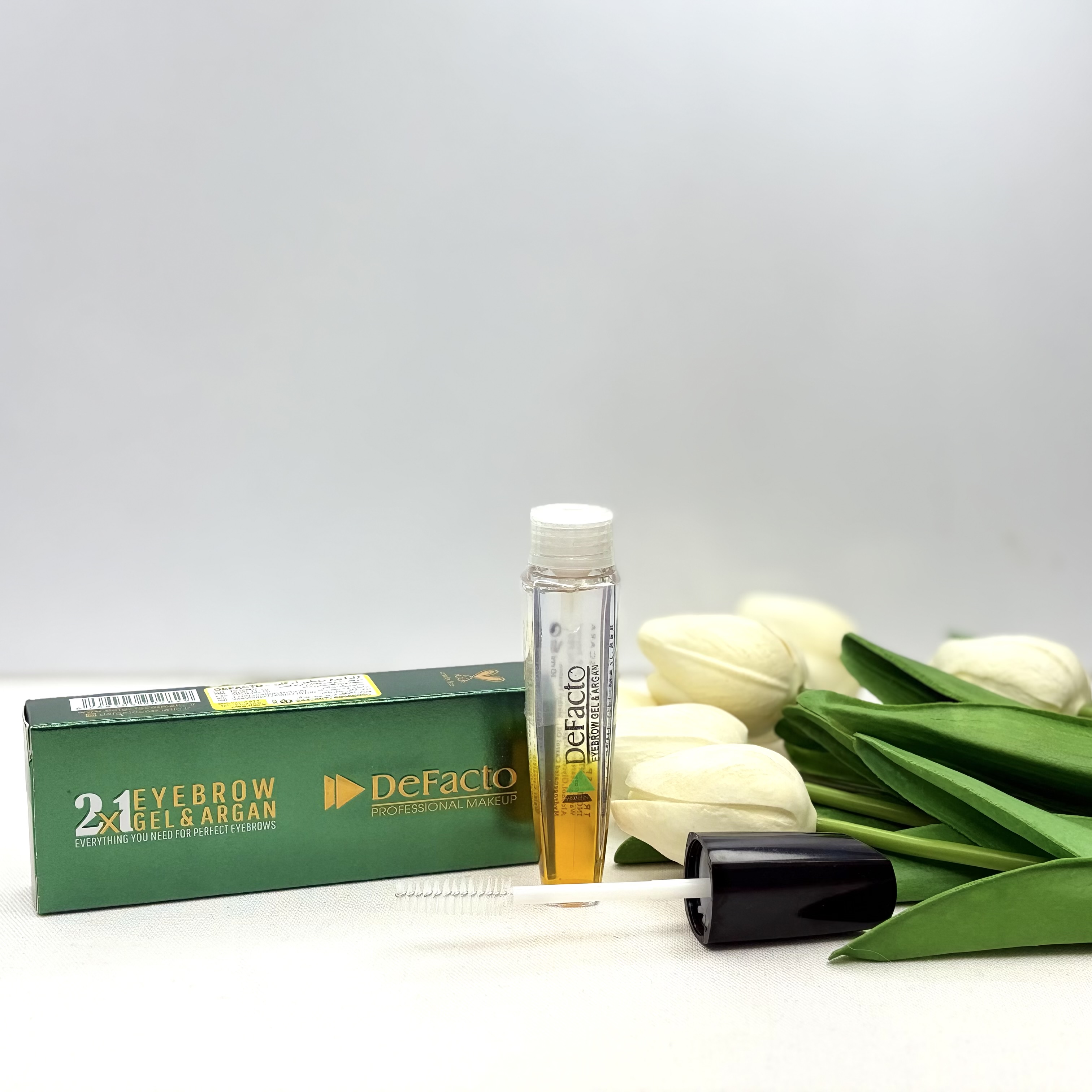 ژل ابرو دوفاز آرگان دار تقویت کننده و لیفت قوی مژه و ابرو