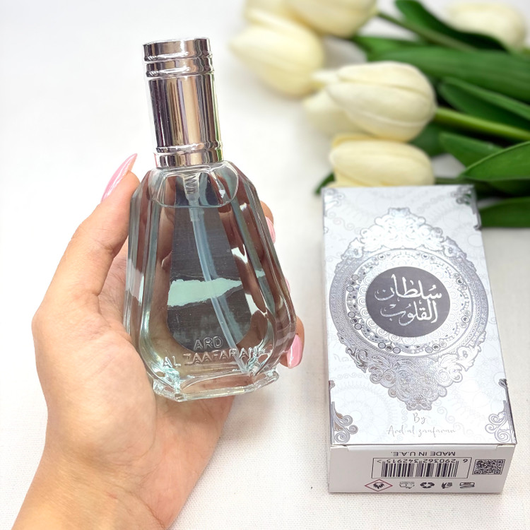 ادکلن عربی رایحه سلطان القلوب ماندگاری و پخش بو زیاد ۵۰میل