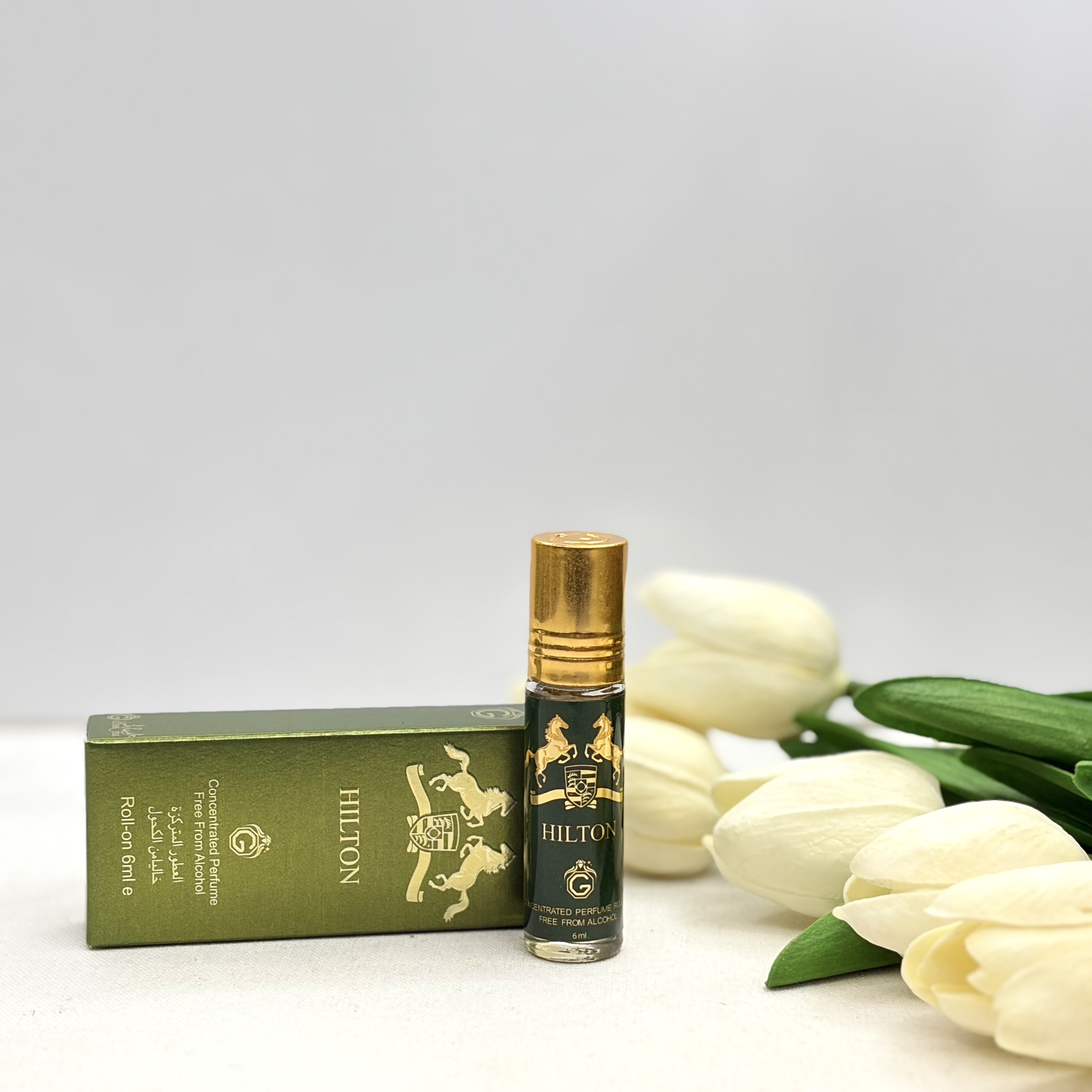 عطر روغنی مدل Hilton حجم ۶میل رولی مارلی سبز