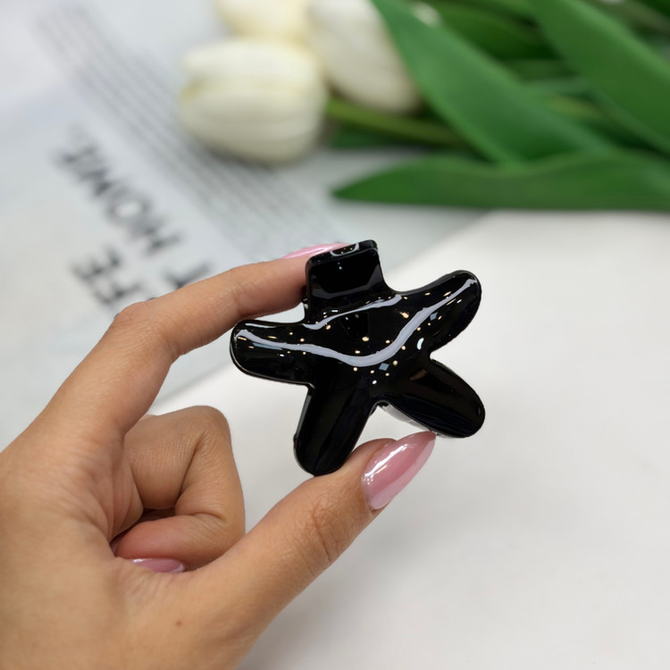 کلیپس طرح ستاره دریایی رنگ های تیره 5.5 سانت