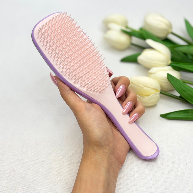 برس تنگل تیزر مدل Wet Detangling وت دتنگلينگ سایز لارج مستطیلی ضد آب و ضد وز