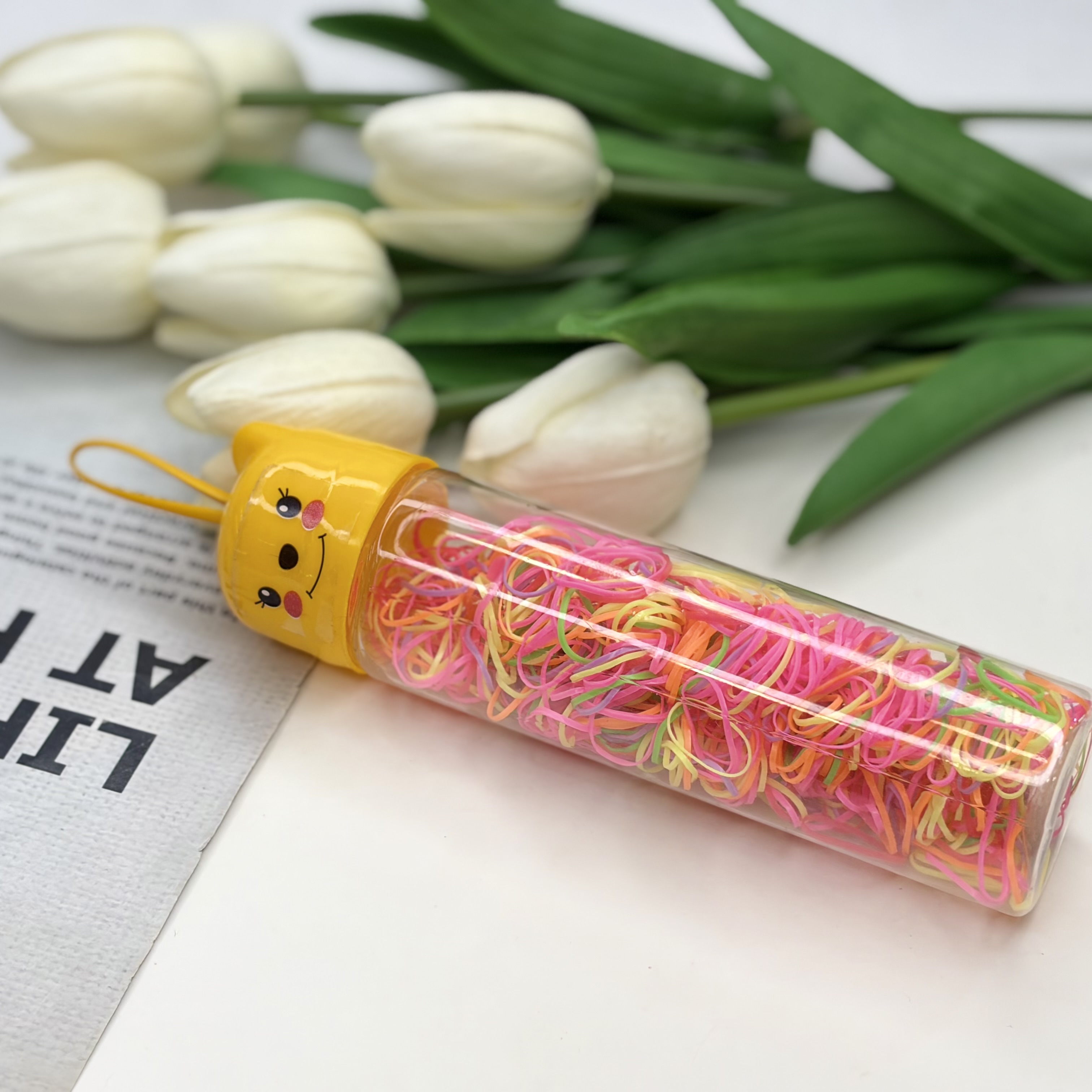 پک کش چهل گیس رنگی رنگی نازک استوانه ای